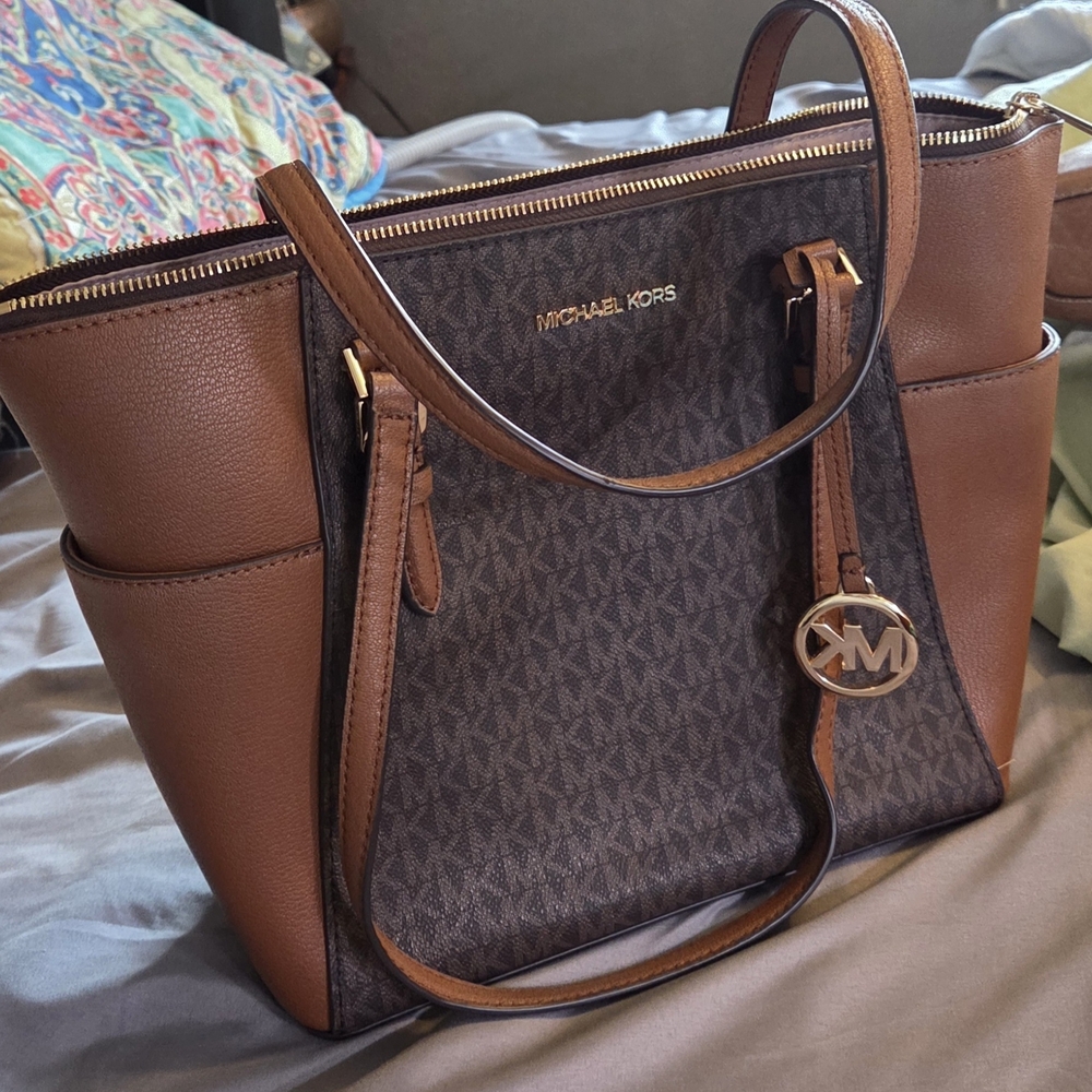 Michael Kors Brown Signature Tote Bag